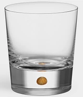 Orrefors Intermezzo Gold Double Old-Fashion Glass, Set of 2