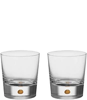 Orrefors Intermezzo Gold Double Old-Fashion Glass, Set of 2