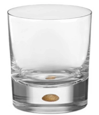 Orrefors Intermezzo Gold Old Fashioned Glasses, Set of 2