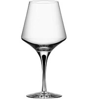 Orrefors Metropol Black Crystal Red Wine Glass, Pair
