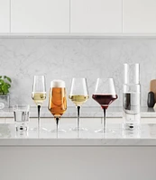 Orrefors Metropol Black Crystal Red Wine Glass, Pair