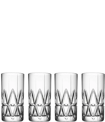 Orrefors Peak Highball Glasses, Set of 4