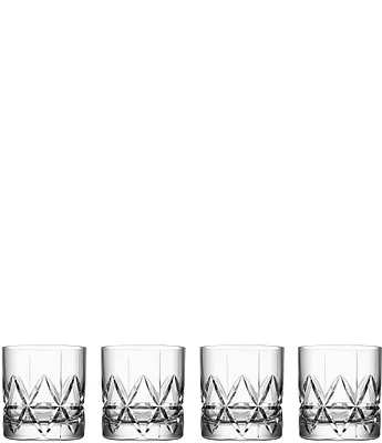 Orrefors Peak Old Fashioned Glass, Set of 4