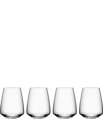 Orrefors Pulse Stemless Wine Glass, Set of 4