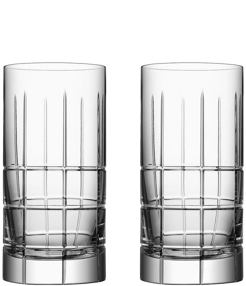 Orrefors Street Crystal Tumbler, Set of 2