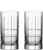 Orrefors Street Crystal Tumbler, Set of 2