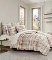Oscar/Oliver Pascal Mini-Plaid Reversible Comforter Mini Set
