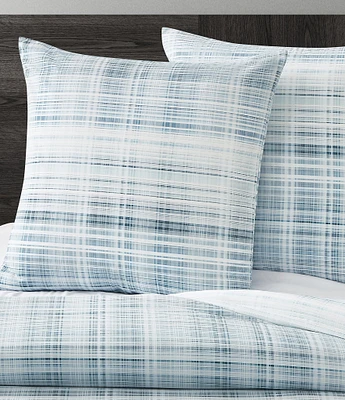 Oscar/Oliver Pascal Mini-Plaid Reversible Euro Sham