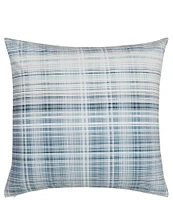 Oscar/Oliver Pascal Mini-Plaid Reversible Euro Sham