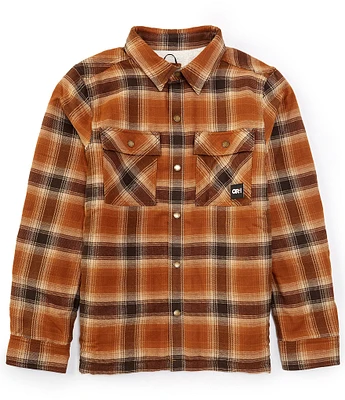 Outdoor Research Performance Feedback Ombre Plaid Sherpa Lined Shirt Jacket