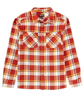 Outdoor Research Performance Stretch Feedback Slate Plaid Flannel Twill Long Sleeve Woven Shirt