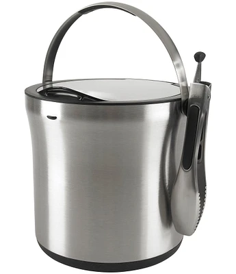 OXO Stainless Steel Ice Bucket & Tongs Set