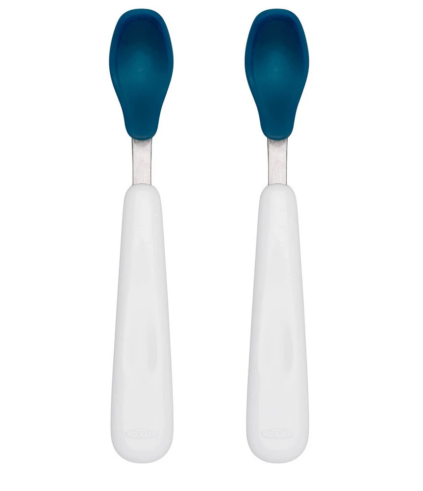 OXO Tot Feeding Spoon Set with Soft Silicone