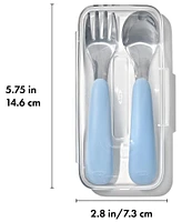 OXO Tot On-The-Go Fork & Spoon Set