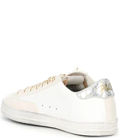 P448 John Gold Beta Leather Lace-Up Sneakers