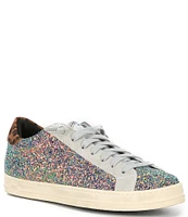 P448 John Multi Glitter Lace-Up Sneakers