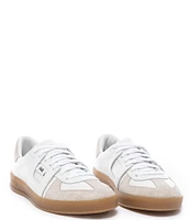 P448 Monza Leather and Suede Lace-Up Sneakers