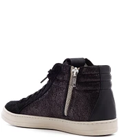 P448 Skate Metallic Leather High-Top Zip Sneakers