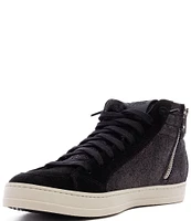 P448 Skate Metallic Leather High-Top Zip Sneakers