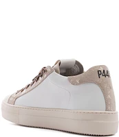 P448 Thea Cloud Low Top Leather Lace Up Platform Sneakers