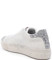 P448 Thea Glitterfine Low Top Leather Platform Sneakers