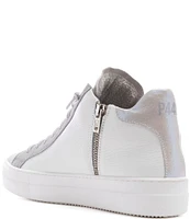 P448 Thea Leather Mid Top Lace-Up Sneakers