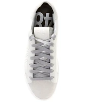 P448 Thea White Laser Low Top Leather Platform Sneakers