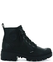 Palladium Pallabase Leather Lace-Up Lug Sole Booties