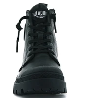 Palladium Pallabase Leather Lace-Up Lug Sole Booties