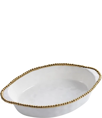 Pampa Bay Golden Salerno Porcelain Oval Baking Dish