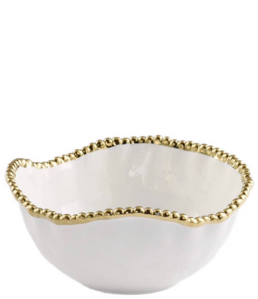 Pampa Bay Salerno Golden Porcelain Medium Salad Bowl