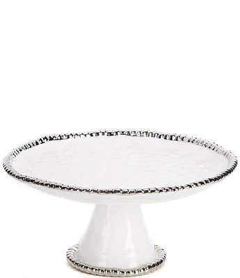 Pampa Bay Salerno Porcelain Round Cake Stand