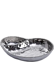 Pampa Bay Verona Silver Porcelain 2-Section Serving Piece