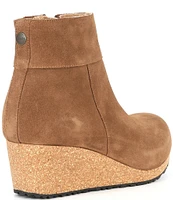 Papillio by Birkenstock Ebba Suede Cork Wedge Booties