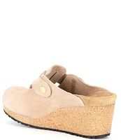 Papillio by Birkenstock Fanny Suede Wedge Clogs