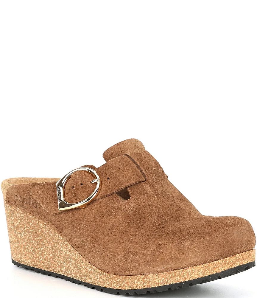 Papillio by Birkenstock Fanny Suede Wedge Clogs