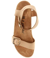 Papillio by Birkenstock Soley Suede Nubuck Ankle Strap Wedges