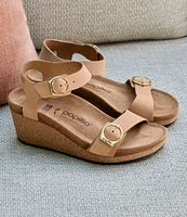 Papillio by Birkenstock Soley Suede Nubuck Ankle Strap Wedges