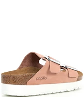 Papillio by Birkenstock Women's Arizona Suede Nubuck Platform Sandals