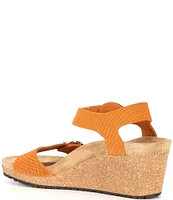 Papillio by Birkenstock Soley Embossed Ankle Strap Wedge Sandals