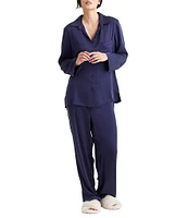 Papinelle Audrey Washable Silk Full-Length Pajama Set