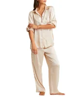 Papinelle Audrey Washable Silk Full-Length Pajama Set