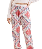 Papinelle Feather Soft Knit Top & Marine Jogger Pajama Set