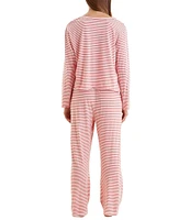 Papinelle Jada Long Sleeve Round Neck Tee & Pant Pajama Set