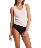 Papinelle Milla Rib Shelf Bra Scoop Neck Sleeveless Sleep Tank