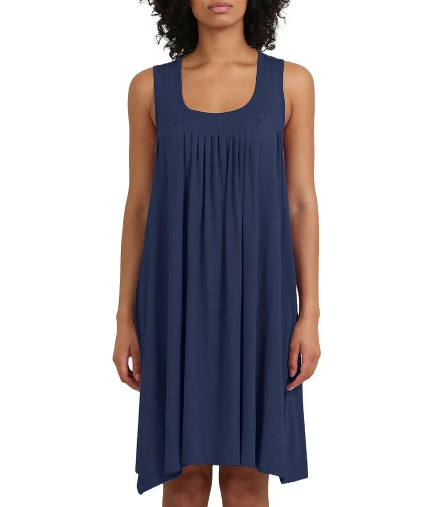 Papinelle Solid Pleated Modal Nightgown