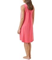 Papinelle Solid Pleated Modal Nightgown
