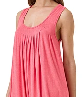 Papinelle Solid Pleated Modal Nightgown