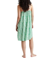 Papinelle Sophia Woven Sleeveless Scoop Neck Paisley Print Nightgown