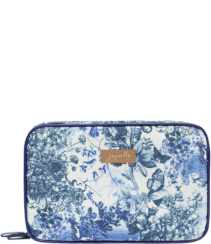 Papinelle Toile De Jouy Large Fold Out Cosmetic Bag